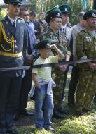 The opening ceremony of the monument to "Defenders of the Motherland borders"