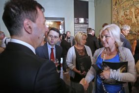 Fabrizio Romano and Oksana Bilozir