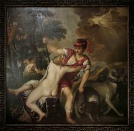 The painting "Venus and Adonis" 