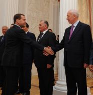 Nikolay Azarov and Dmitriy Medvedev