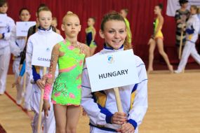 Участницы Второго Международного детского турнира по художественной гимнастике