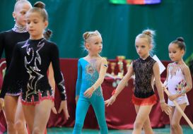 Участницы Второго Международного детского турнира по художественной гимнастике