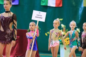 Участницы Второго Международного детского турнира по художественной гимнастике