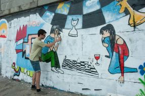 Учасник фестивалю графіті