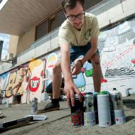 Учасник фестивалю графіті