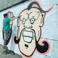 Учасник фестивалю графіті