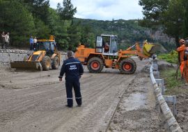 Liquidation of consequences after mudflow