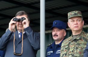 Mikhail Blotskikh and  Viktor Yanukovich