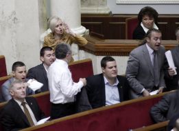 Andrey Ilienko, Irina  Farion and Igor Miroshnichenko