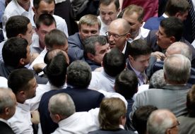 Deputies staged a fight