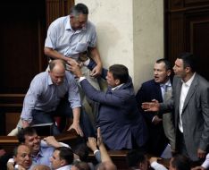 Deputies staged a fight