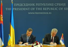 Viktor Yanukovych and Tomislav Nikolic