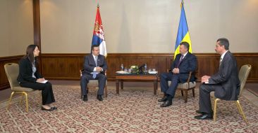 Viktor Yanukovych and Ivica Dacic