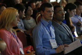 The participants of the business forum