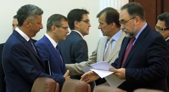 Yuri Boyko Aleksandr Vylkul and Ravyl Safiullyn