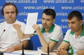 Sergey Gripinich, Igor Kulik and Denis Pushilin