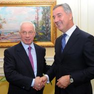 Nikolay Azarov and Milo Djukanovich