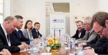 Viktor Yanukovych and Milosh Zeman