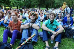 Spectators and guests of the festival