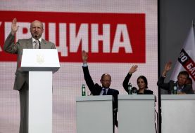 Сергій Соболєв,  Євгенія Тимошенко, Арсеній Яценюк та Олександр Турчинов