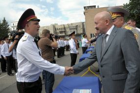 Mikhail Bolotskih presents a diploma