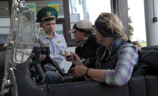 Participants of rally  "Beijing-Paris 2013"