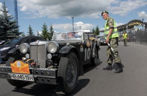 Car of participants of rally  "Beijing-Paris 2013"