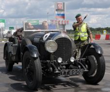 Car of participants of rally  "Beijing-Paris 2013"