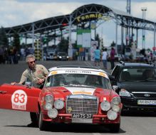 Car of participants of rally  "Beijing-Paris 2013"