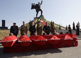 The reburial of the remains of victims of the Great Patriotic War