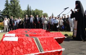 The reburial of the remains of victims of the Great Patriotic War