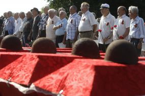 The reburial of the remains of victims of the Great Patriotic War