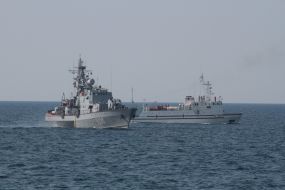 The offshore part of the exercise