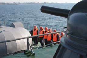 The offshore part of the exercise