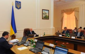 Nikolay Azarov holds The Cabinet meeting