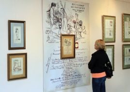 Visitors to the exhibition