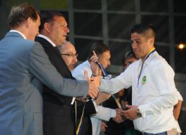 Ravil Safiullin, Mikhail Dobkin, Gennady Kernes and Jonathan Cristaldo