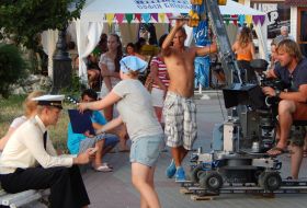 The shooting of the film "classmate"