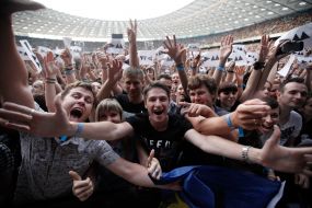 Supporters of the British rock band Depeche Mode