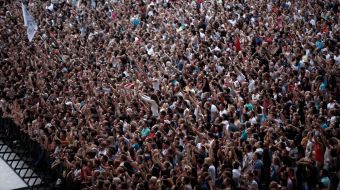 Supporters of the British rock band Depeche Mode