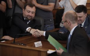 Sergey Arbuzov and Arseniy Yatsenyuk