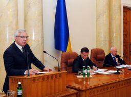 Leonid Novokhatko, Sergey Levochkin and Nikolay Azarov