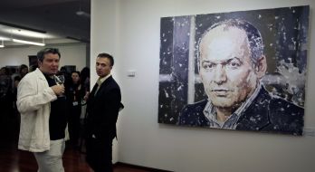 A visitors of the exhibition