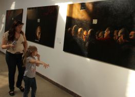 Visitors of an exhibition