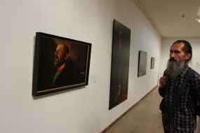Visitor of an exhibition