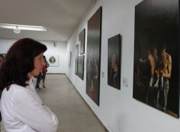 Visitors of an exhibition