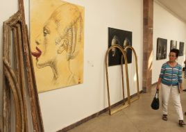 Visitors of an exhibition