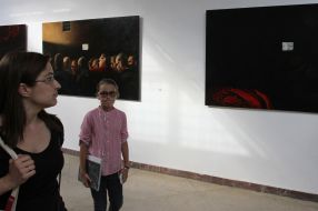 Visitors of an exhibition