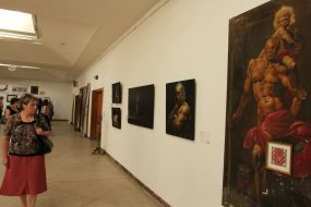 Visitors of an exhibition