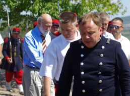 Prince Michael of Kent and Pavel Lebedev